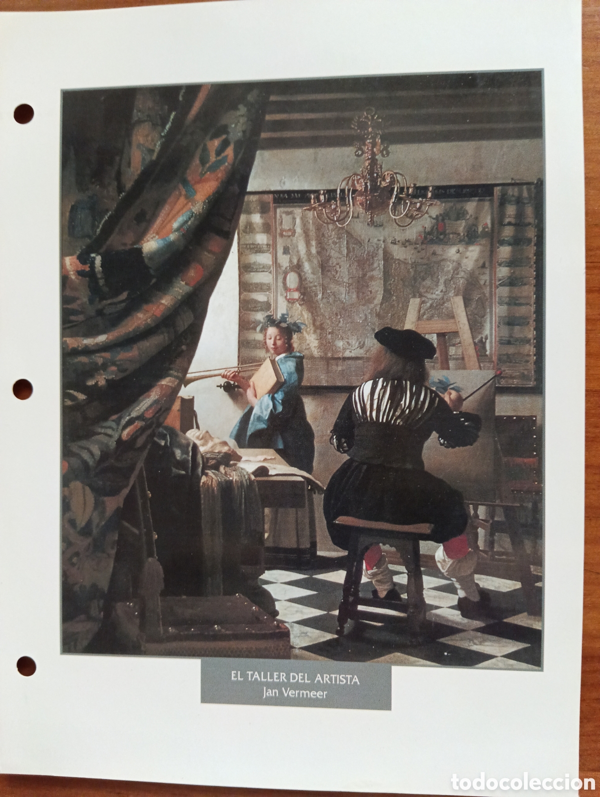 Coleccionismo: L&aacute;mina, El taller del artista, Jan Vermeer
