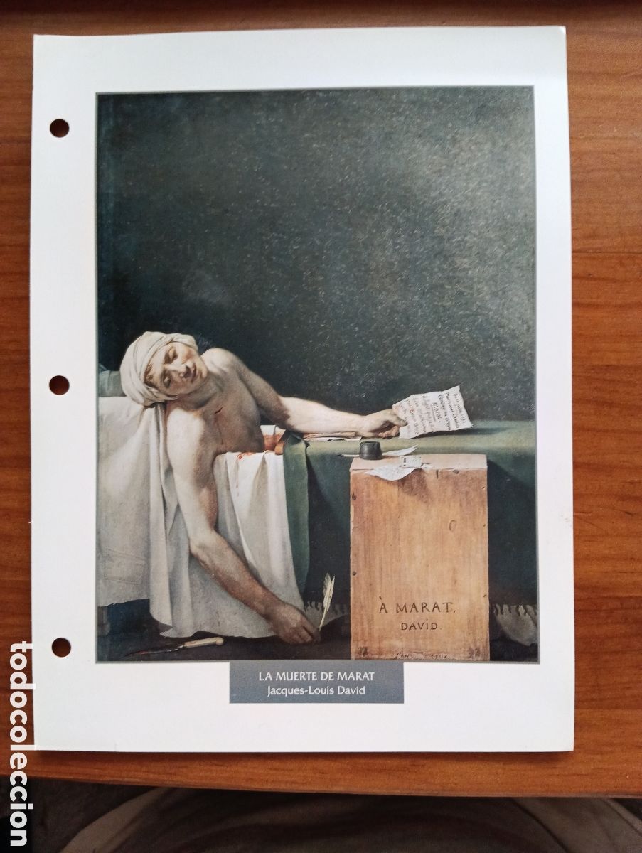 Coleccionismo: L&aacute;mina, La muerte de Marat