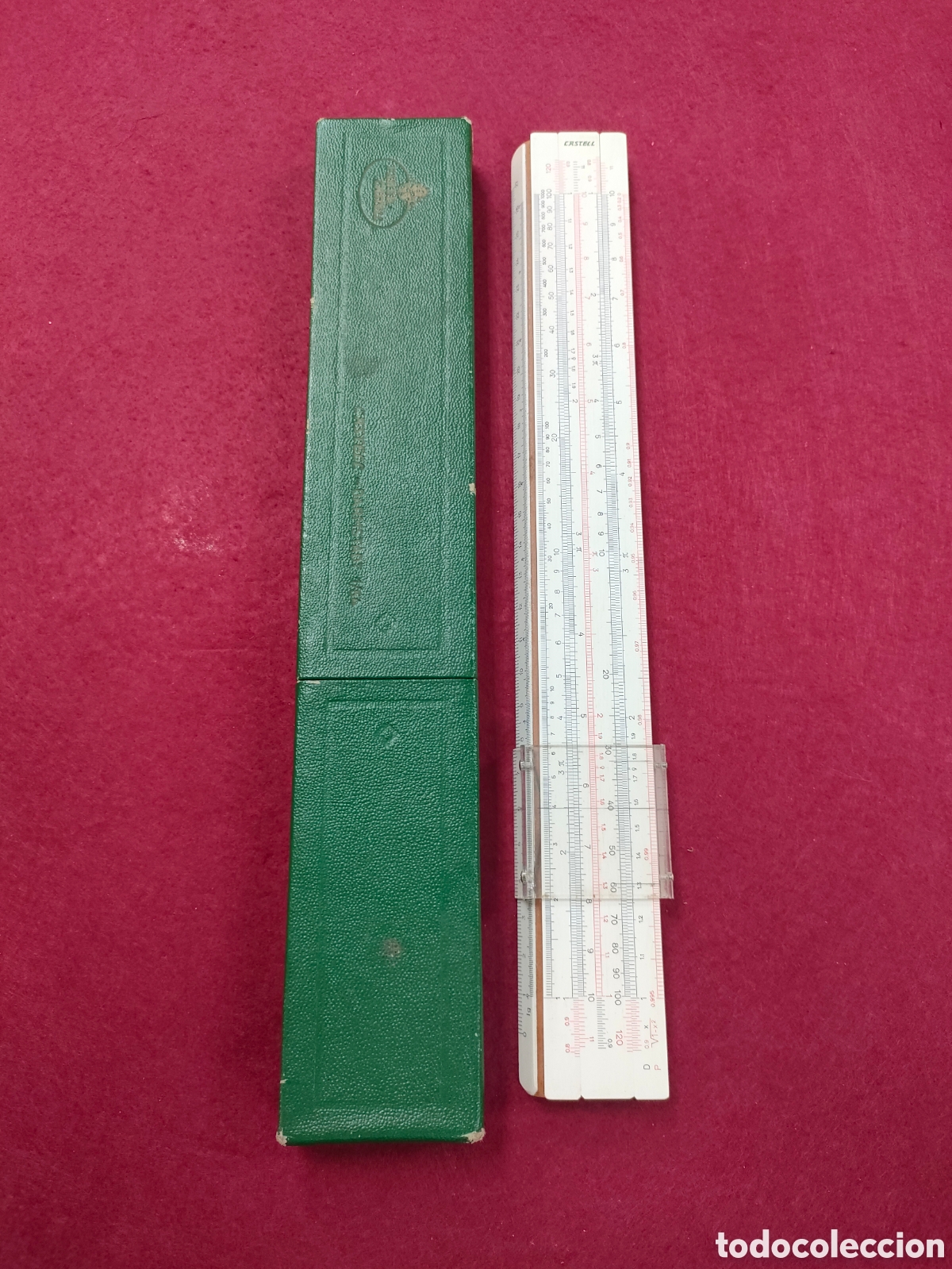 Coleccionismo: Regla de calculo Faber Castell, en su estuche original