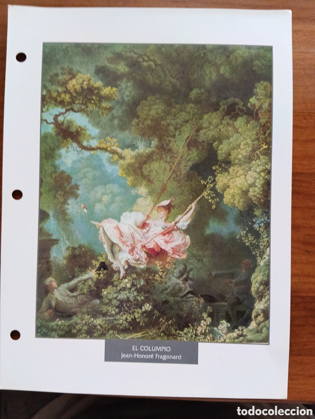 Coleccionismo: El columpio, Fragonard, L&aacute;mina