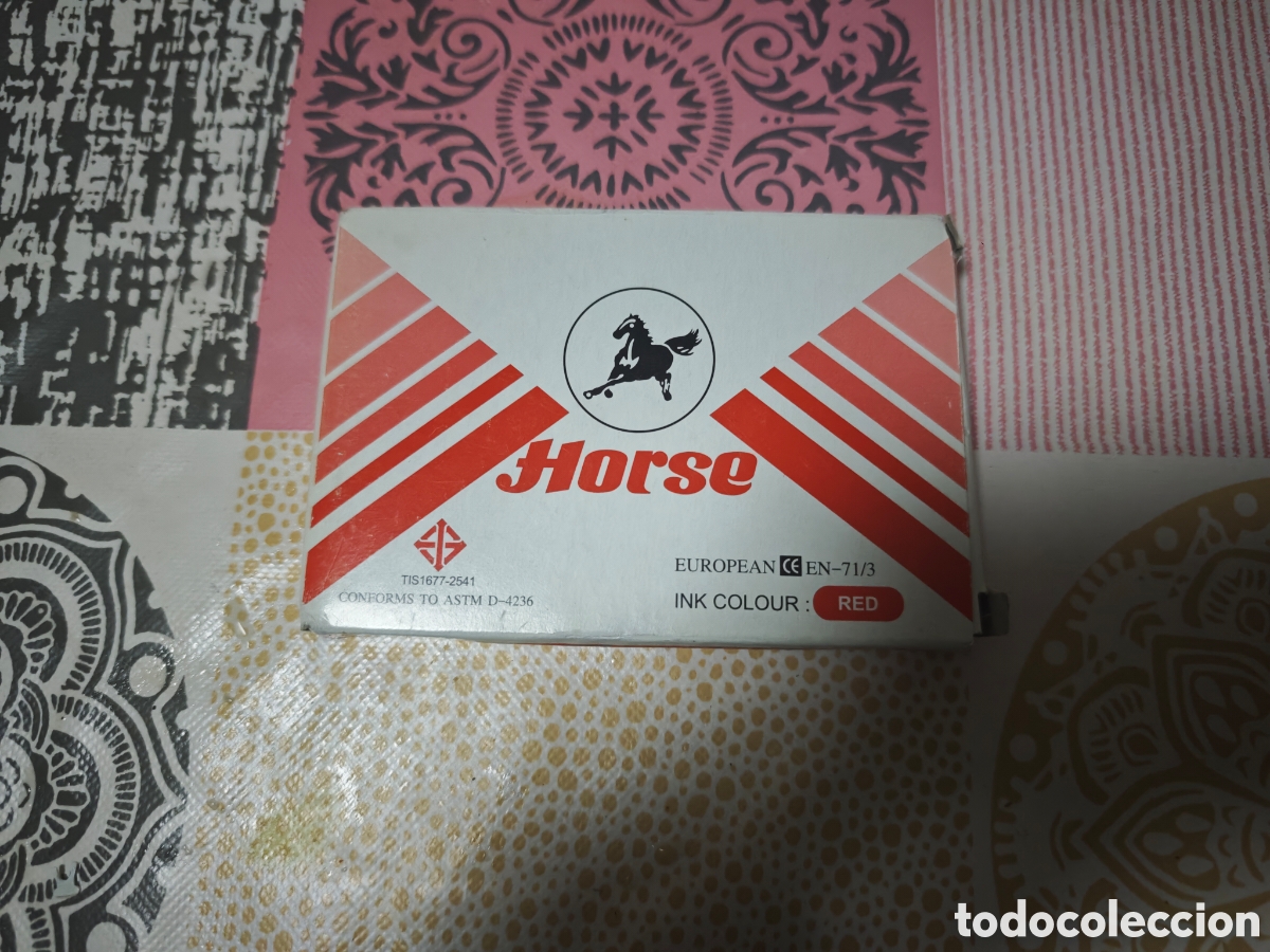 Coleccionismo: tap&oacute;n horse tinta para sellos