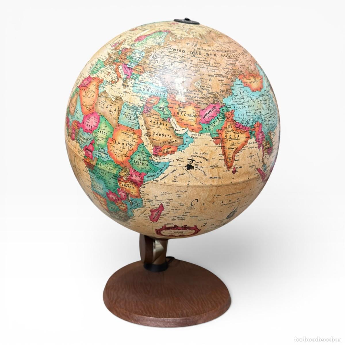 Coleccionismo: Globo Hist&oacute;rico Iluminado Scan-Globe A/S Type 2000 L &ndash; Dinamarca