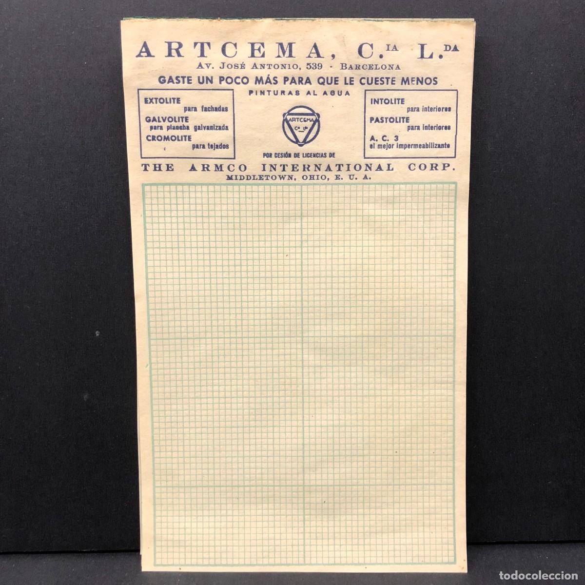 Coleccionismo: LIBRETA PUBLICITARIA - ARTCEMA C. L. - THE ARMCO INTERNATIONAL CORP. OHIO / 428