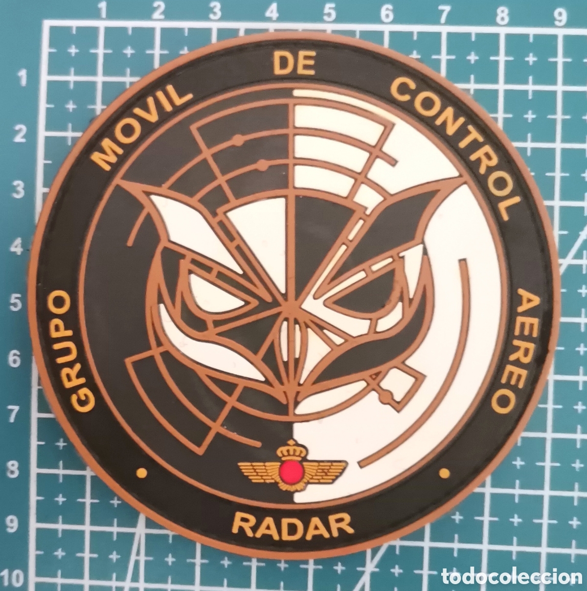 Coleccionismo: Parche goma RADAR GRUPO M&Oacute;VIL DE CONTROL A&Eacute;REO Ej&eacute;rcito &Aacute;ire Espa&ntilde;a