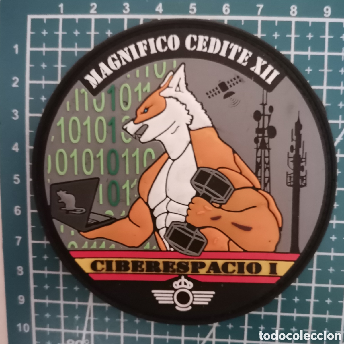 Coleccionismo: Parche goma CURSO CIBERESPACIO I MAGN&Iacute;FICO CEDITE XII Ej&eacute;rcito del &Aacute;ire y del Espacio Espa&ntilde;a
