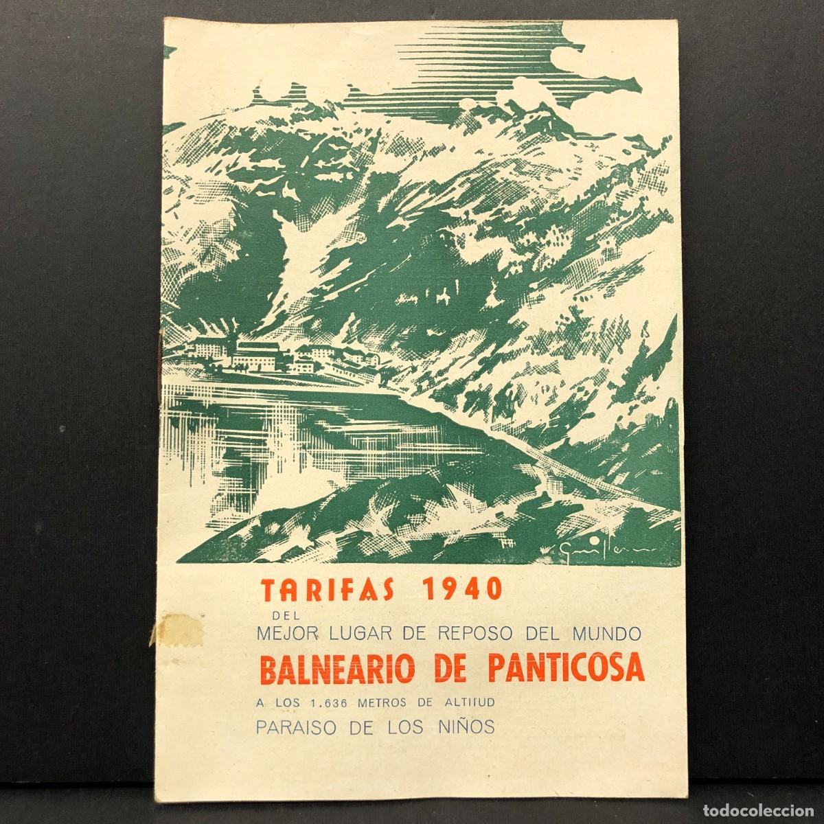 Coleccionismo: BALNEARIO DE PANTICOSA - TARIFAS 1940 - GUILLEM - EL MEJOR LUGAR DE REPOSO DEL MUNDO NI&Ntilde;OS / 446