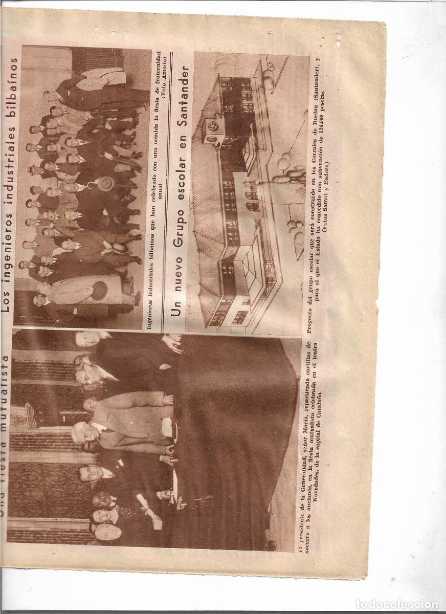 Coleccionismo: A&Ntilde;O 1933 RECORTE PRENSA LOS CORRALES DE BUELNA SANTANDER PROYECTO GRUPO ESCOLAR ESCUELA