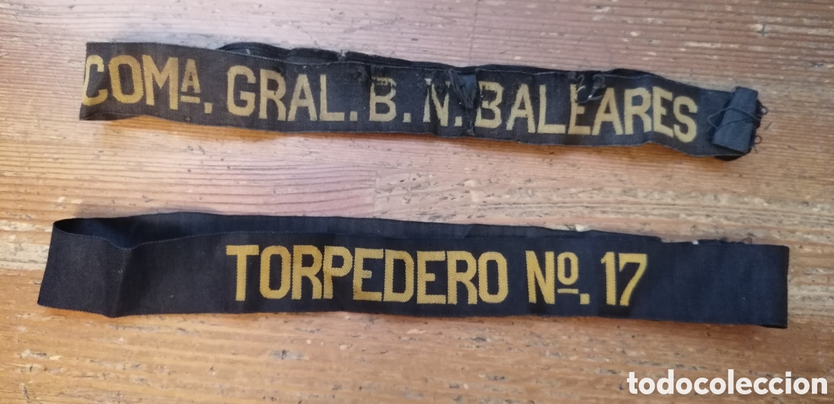 Coleccionismo: Antigua y dif&iacute;cil Cinta de Lepanto, TORPEDERO N&ordm; 17 (Guerra Civil Espa&ntilde;ola)