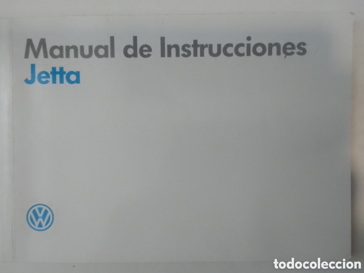Coleccionismo: Manual de instrucciones Volkswagen Jetta.