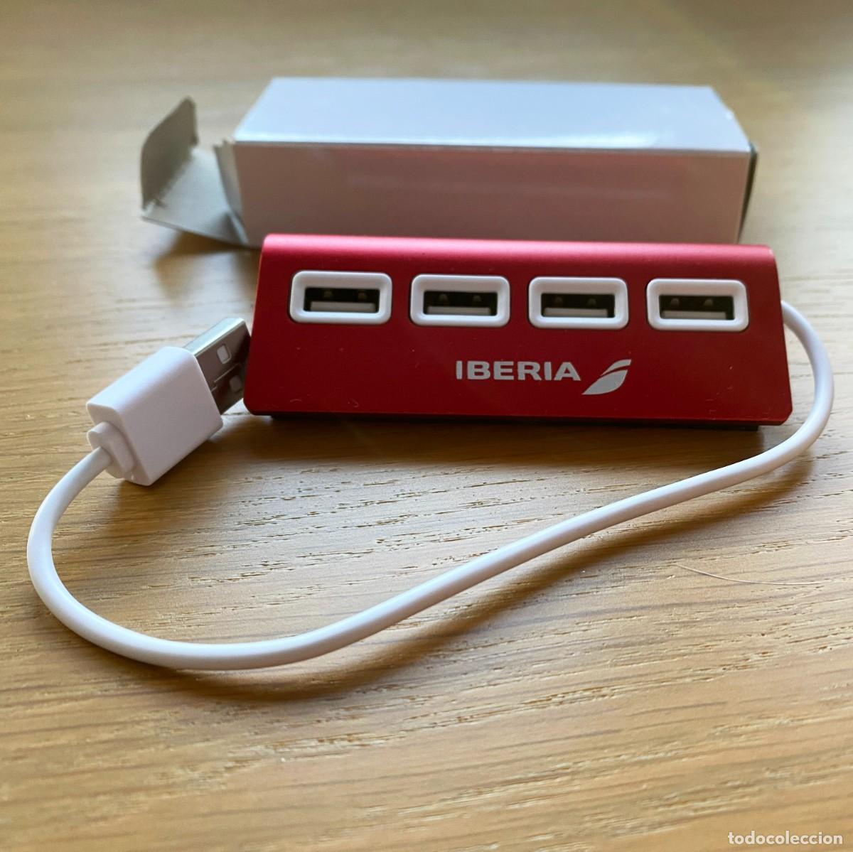 Coleccionismo: HUB MULTIPUERTO USB 4 PUERTOS - IBERIA L&Iacute;NEAS A&Eacute;REAS - CON CAJA - MERCHANDISING COLECCIONISMO