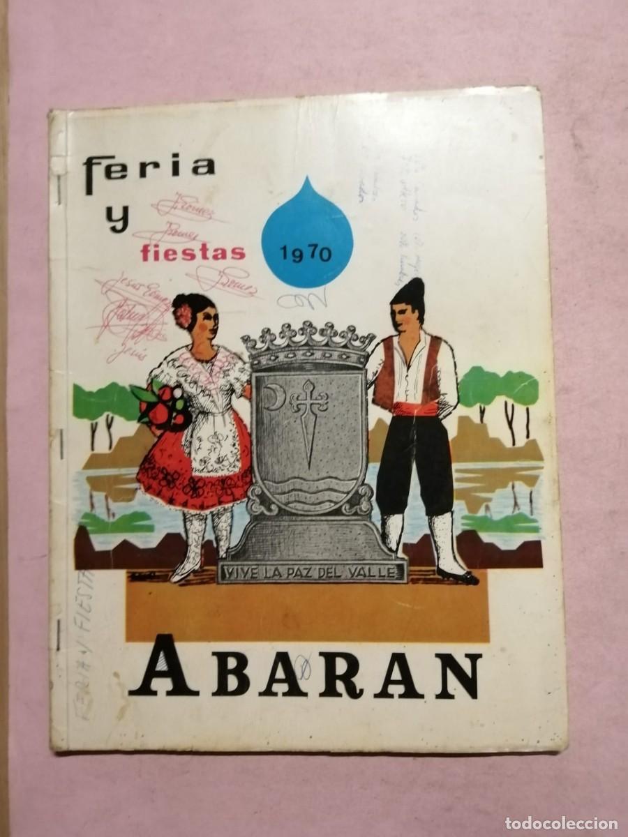 Coleccionismo: PROGRAMA DE FIESTAS ABARAN, MURCIA (1970) - Foto 1