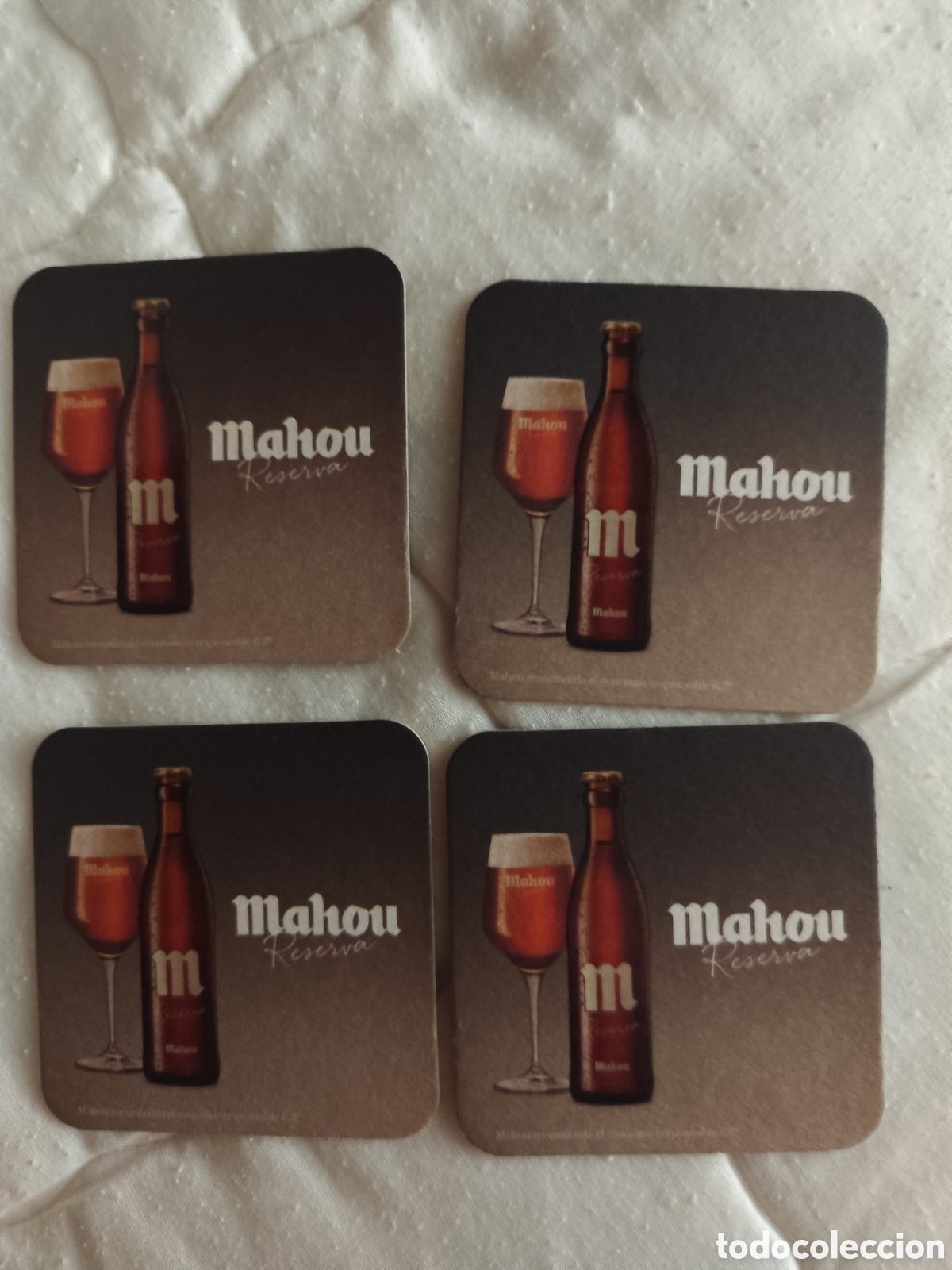Coleccionismo: 4 posavasos de cerveza
