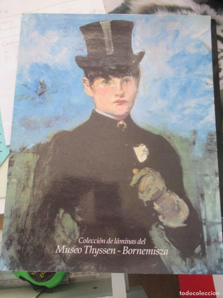 Coleccionismo: coleccion carpeta con 21 laminas del museo Thyssen