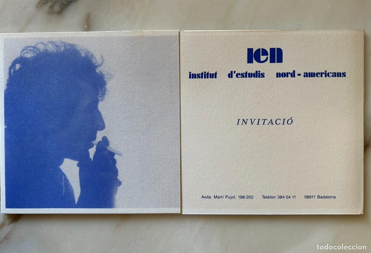 Coleccionismo: INVITACI&Oacute;N EXPOSICI&Oacute;N G. W. WORRELL - ICN INSTITUTO ESTUDIOS NORTEAMERICANOS - BADALONA 1987