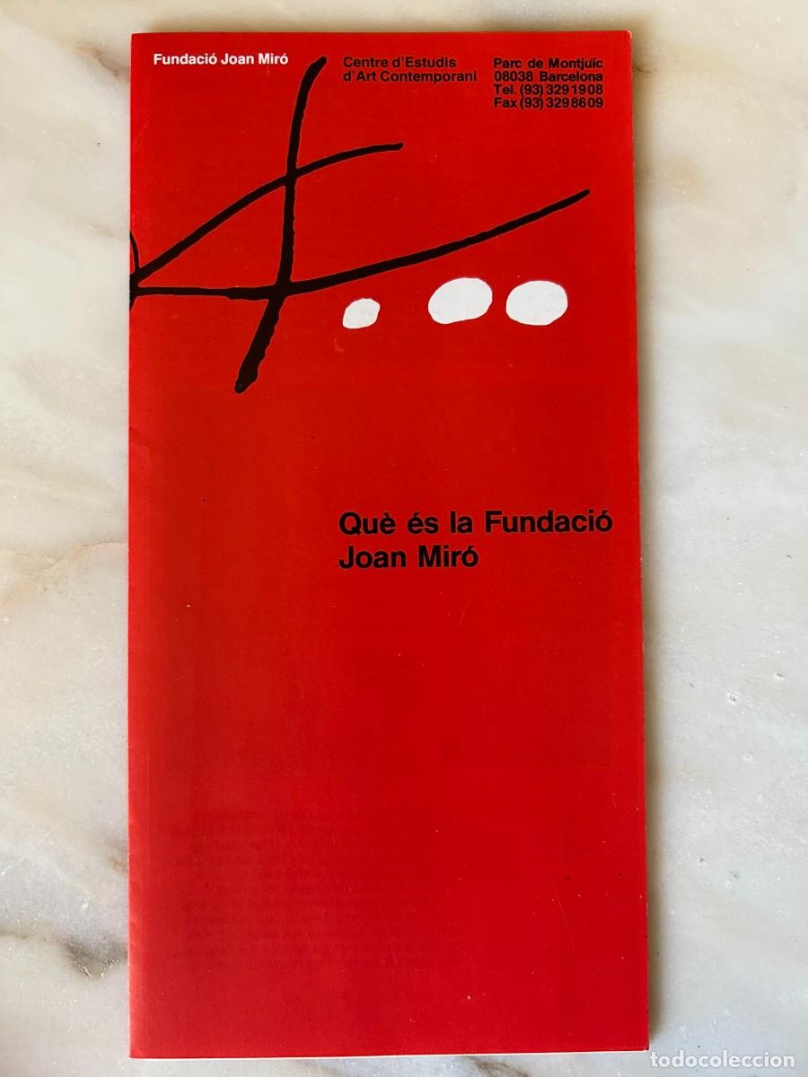 Coleccionismo: QU&Egrave; &Eacute;S LA FUNDACI&Oacute; JOAN MIR&Oacute; - BARCELONA 1989 - CATAL&Agrave;