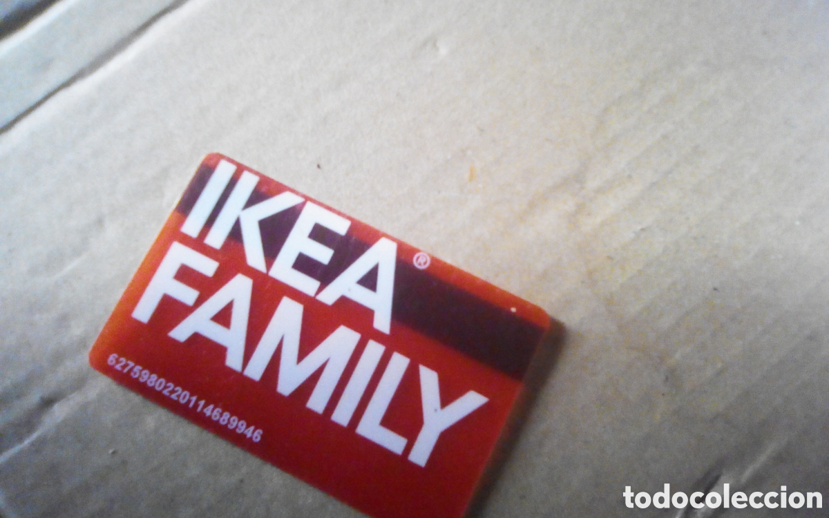 Coleccionismo: Tarjeta IKEA Family. Usada.
