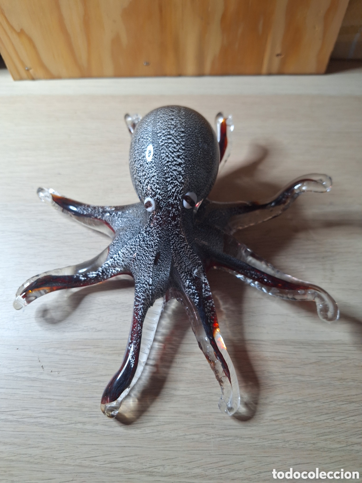 Coleccionismo: Pulpo de cristal soplado.
