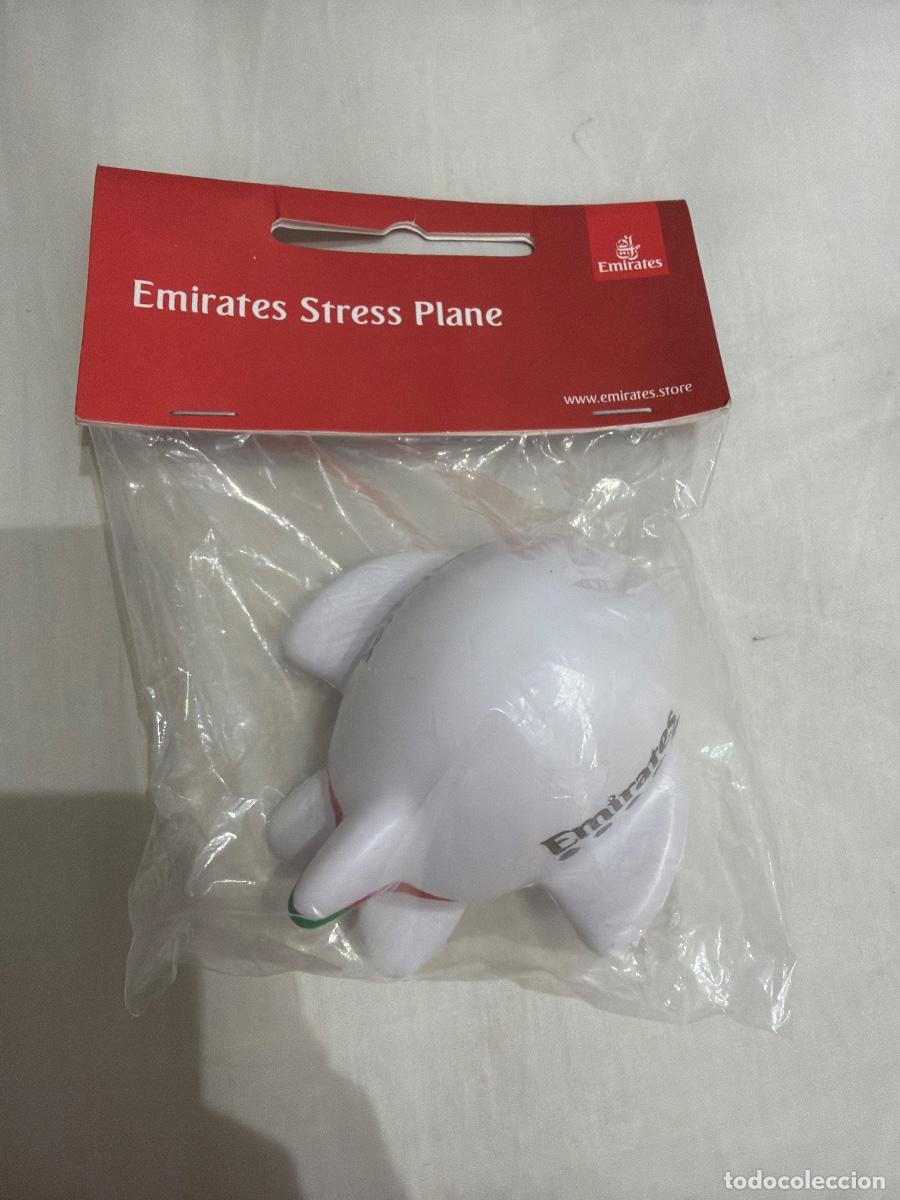 Coleccionismo: Pelota anti estr&eacute;s en forma de avi&oacute;n de Fly Emirates