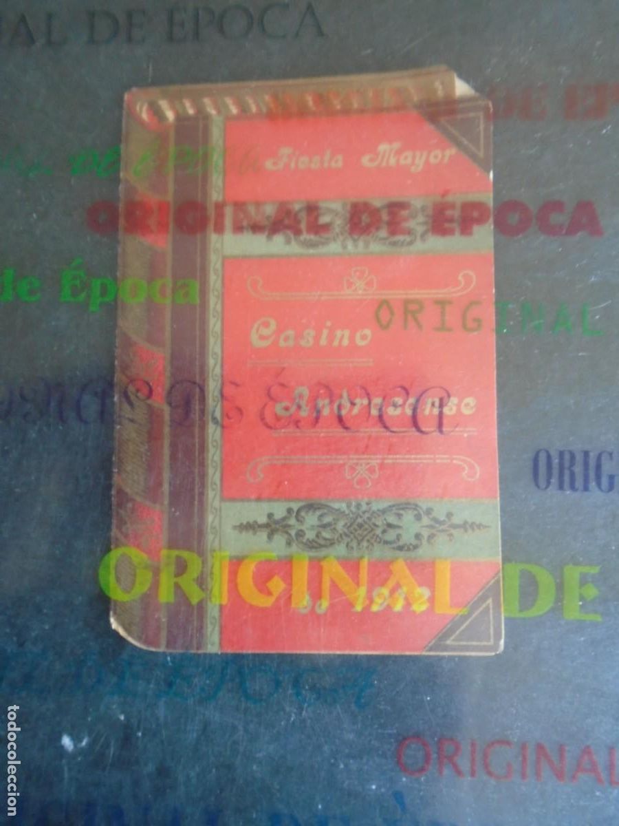 Coleccionismo: (PA-260700G)PROGRAMA CASINO ANDRESENSE SAN ANDRES DE PALOMAR FIESTA MAYOR DE 1912 - MODERNISTA