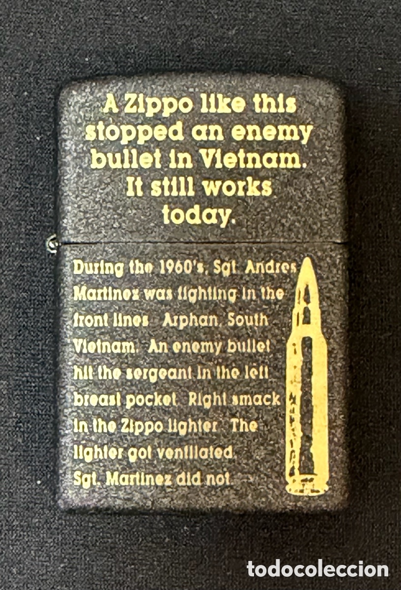 Coleccionismo: Zippo Vietnam Catching Bullet