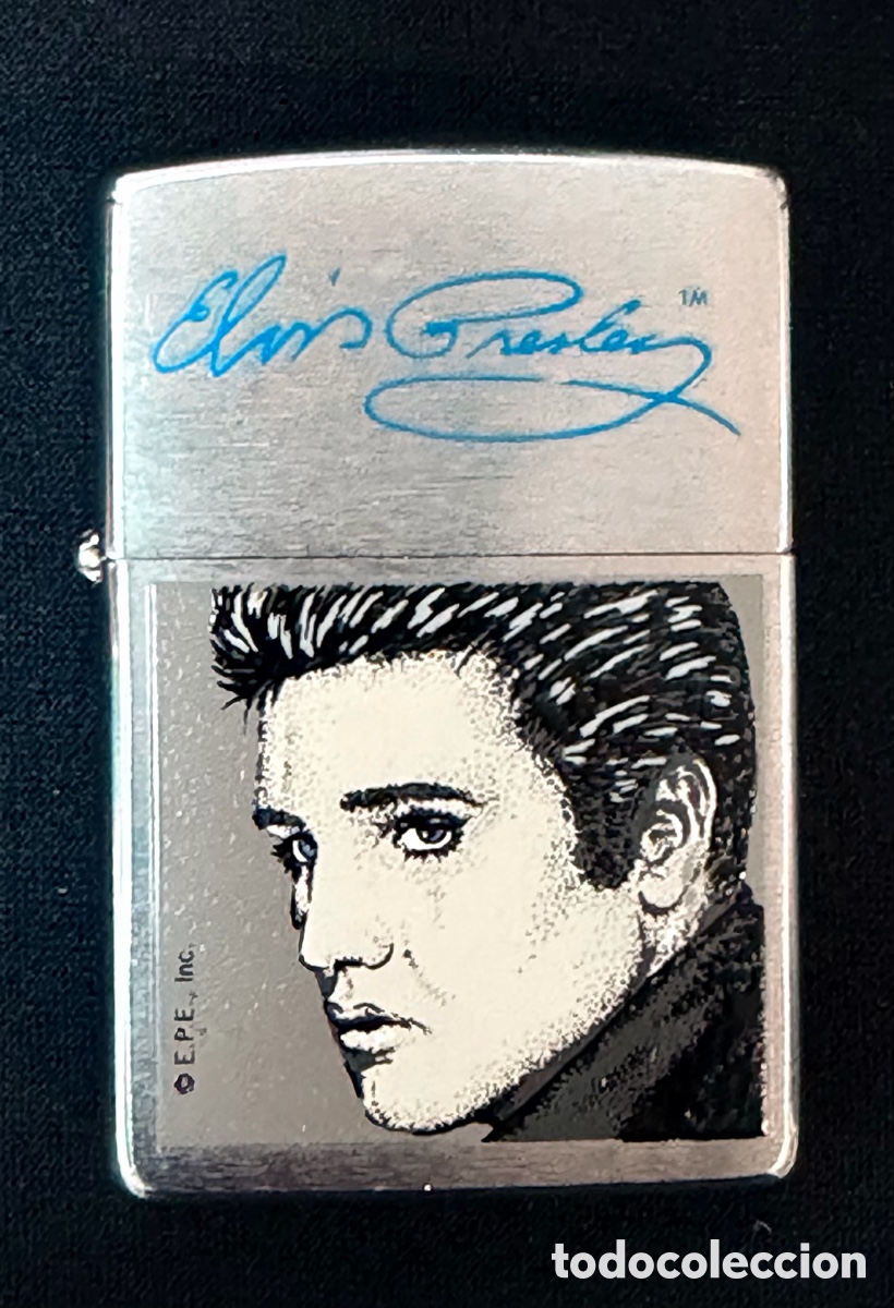 Coleccionismo: Zippo Elvis Presley &rdquo;Ojos Azules&rdquo; 2001