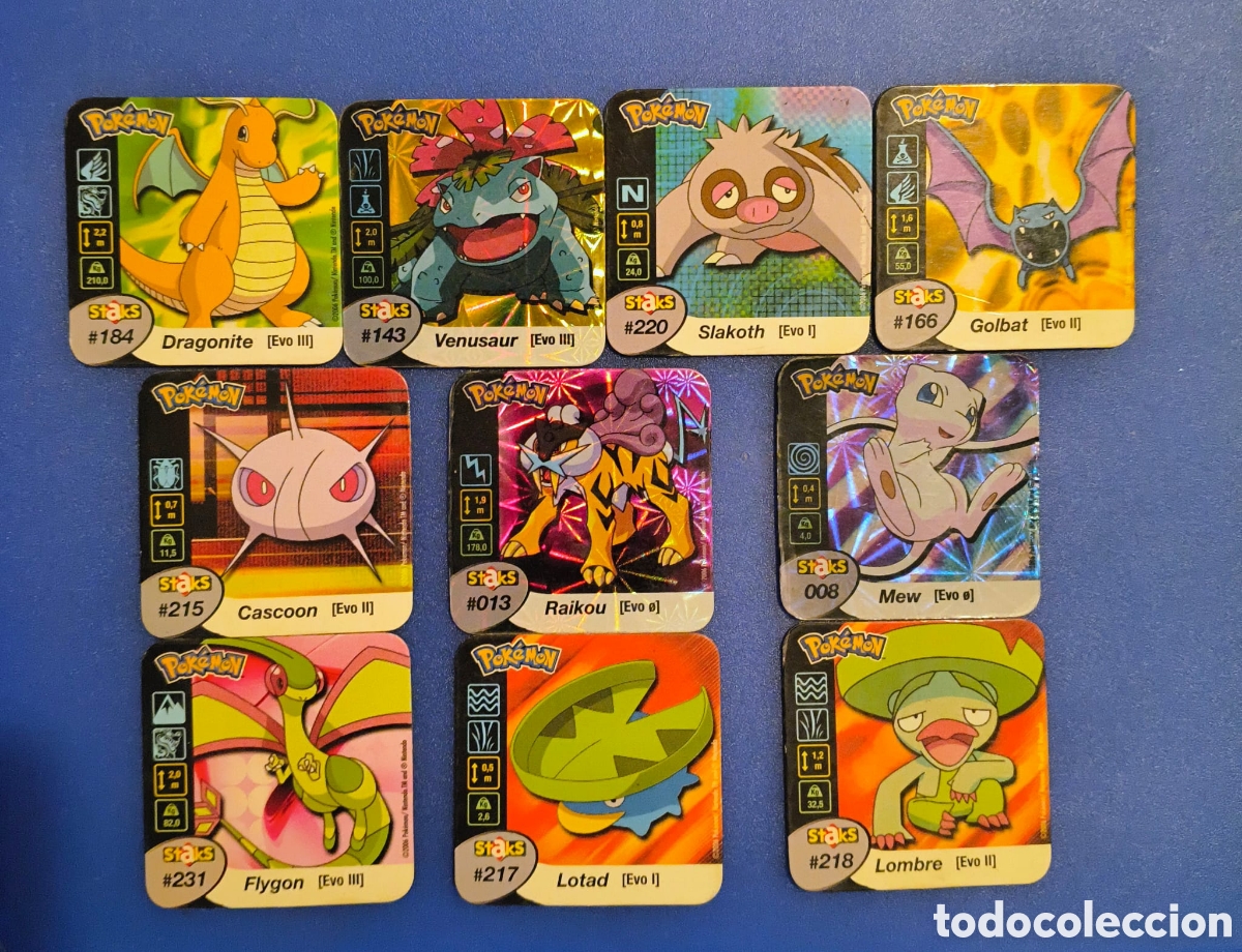 Coleccionismo: Pack Imanes Pokemon Staks Coleccion Retro