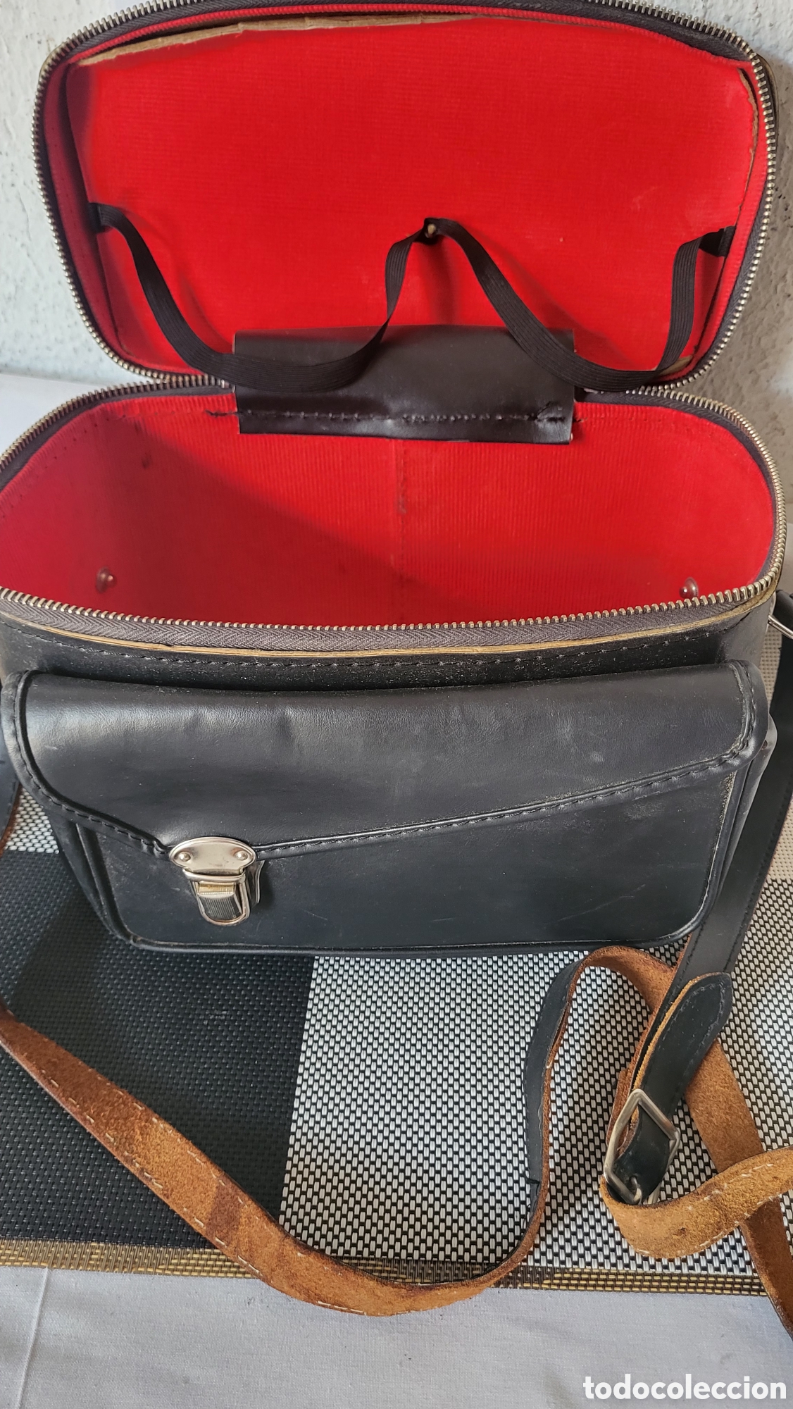 Colecionismo: Antiguo bolso maletin de cuero