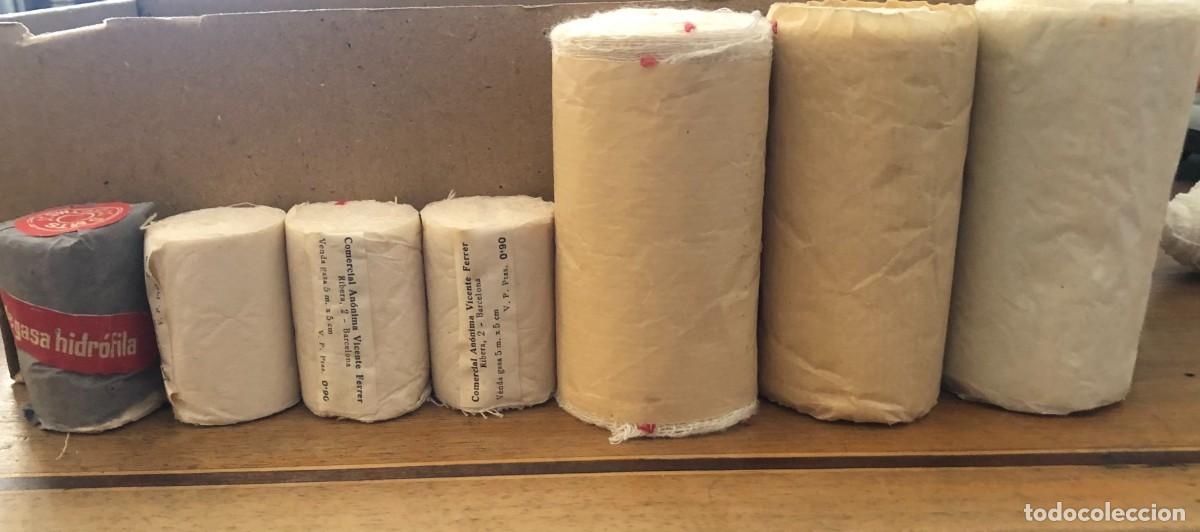 Coleccionismo: LOTE DE SIETE PAQUETES DE GASAS