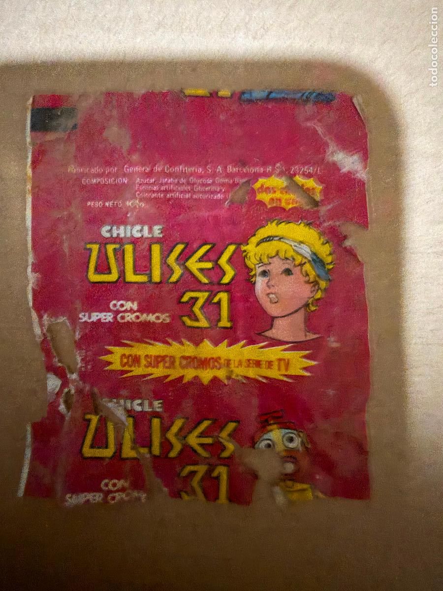 Coleccionismo: Envoltorio chicle Ulises 31