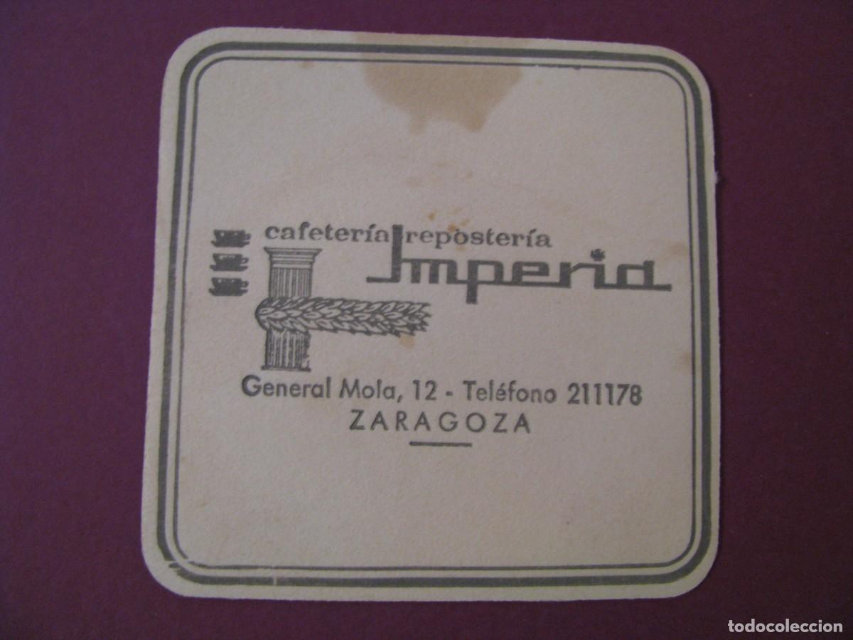 Coleccionismo: POSAVASOS CAFETERIA IMPERIA. ZARAGOZA