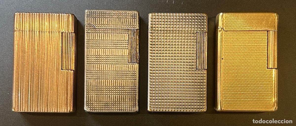Coleccionismo: LOTE 4 MECHEROS DUPONT DOS DE PLATA Y DOS BA&Ntilde;ADO EN ORO