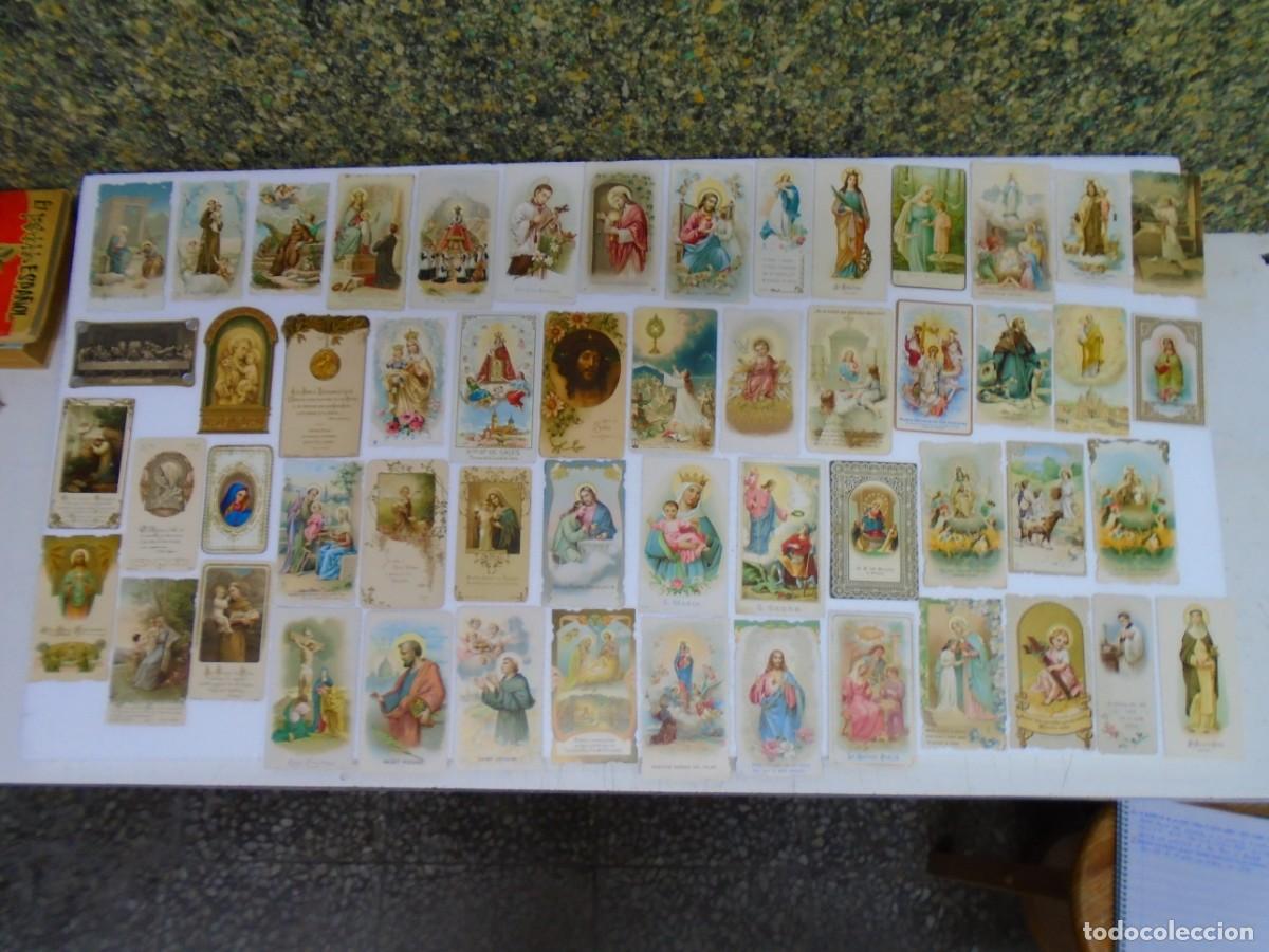 Coleccionismo: PRECIOSO LOTE DE 54 ESTAMPAS RELIGIOSAS DEL XIX,MUCHAS TROQUELADAS Y CON RELIEVES.