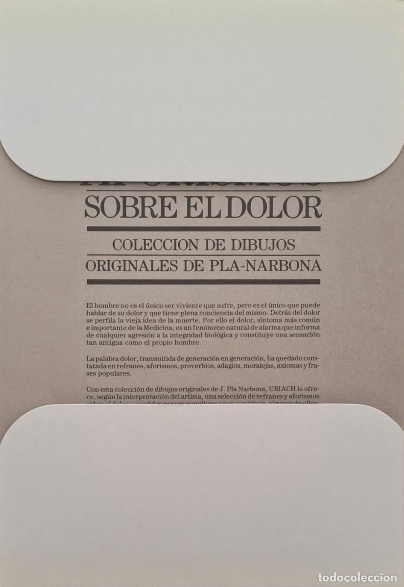 Coleccionismo: Colecci&oacute;n 26 l&aacute;minas Pla Narbona. Aforismos sobre el dolor