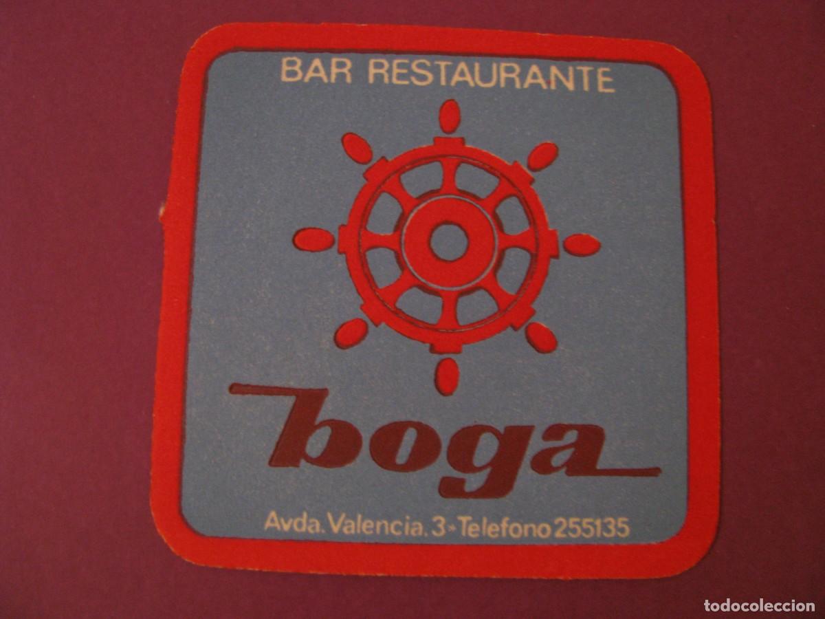 Coleccionismo: POSAVASOS BAR RESTAURANTE BOGA. ZARAGOZA?