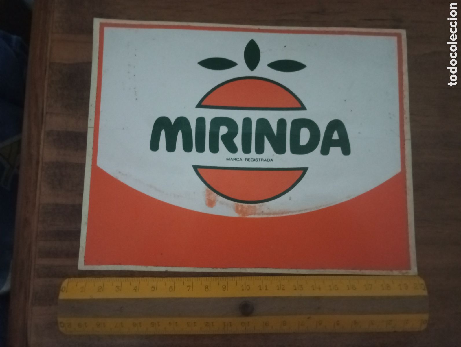Coleccionismo: Pegatina de Bar refrescos mirinda a&ntilde;os 80