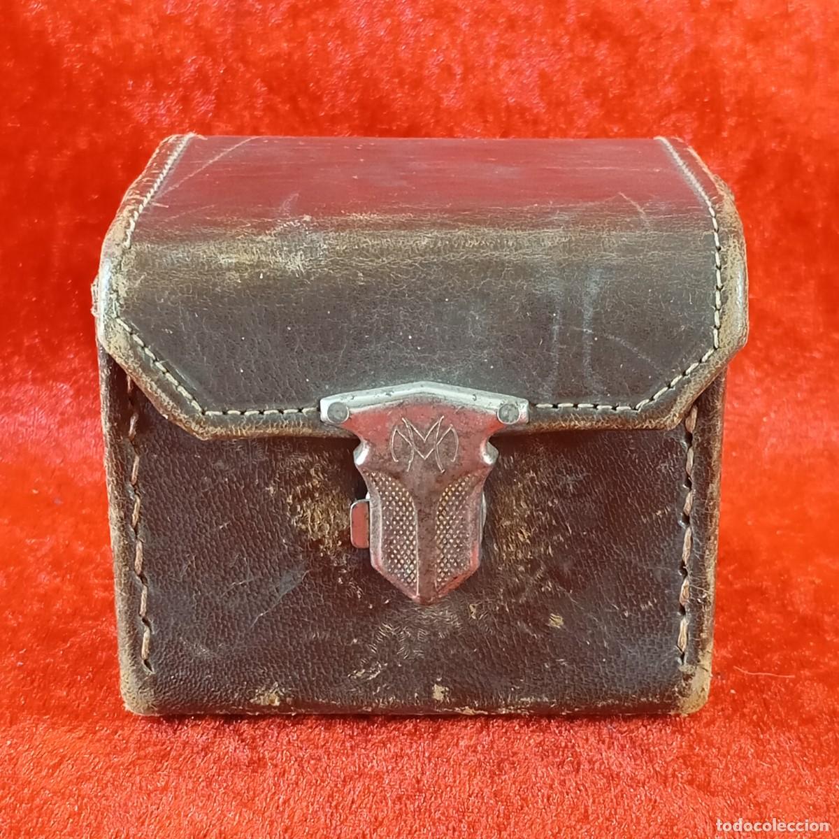 Coleccionismo: ANTIGUO ESTUCHE PARA CAMARAS - FUNDA VINTAGE - DE CUERO - 8 X 9 X 8 CM / 2223
