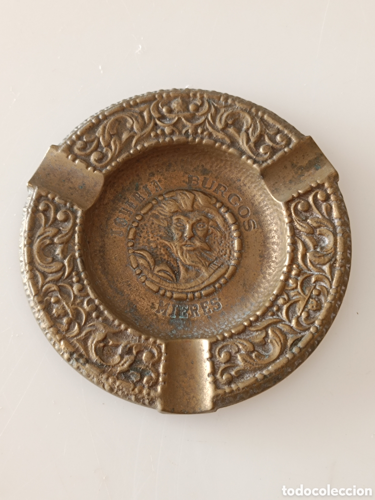 Coleccionismo: Cenicero bronce Joyer&iacute;a Burgos Mieres