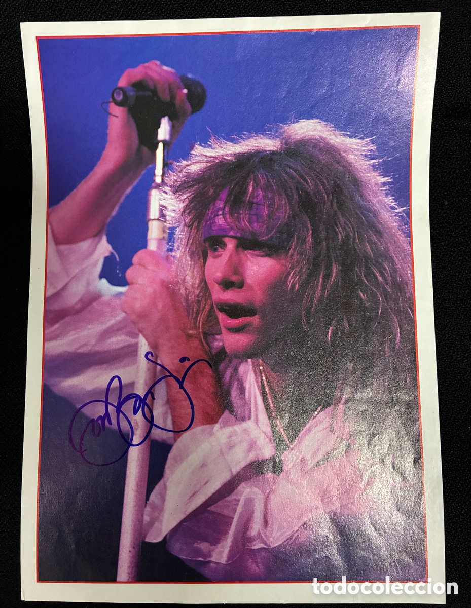 Coleccionismo: Bon jovi fotograf&iacute;a firmada