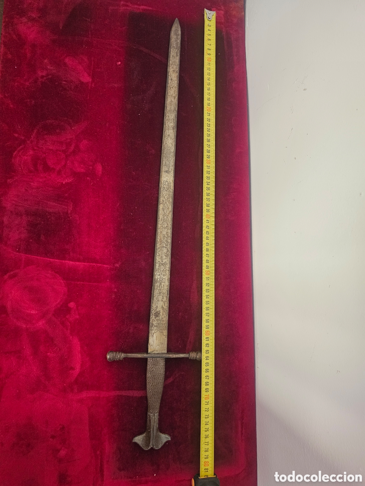 Coleccionismo: ​Espada Ropera Medieval de Toledo / Souvenir R&eacute;plica Decorativa Toledo (75 cm) 1950s 1970s