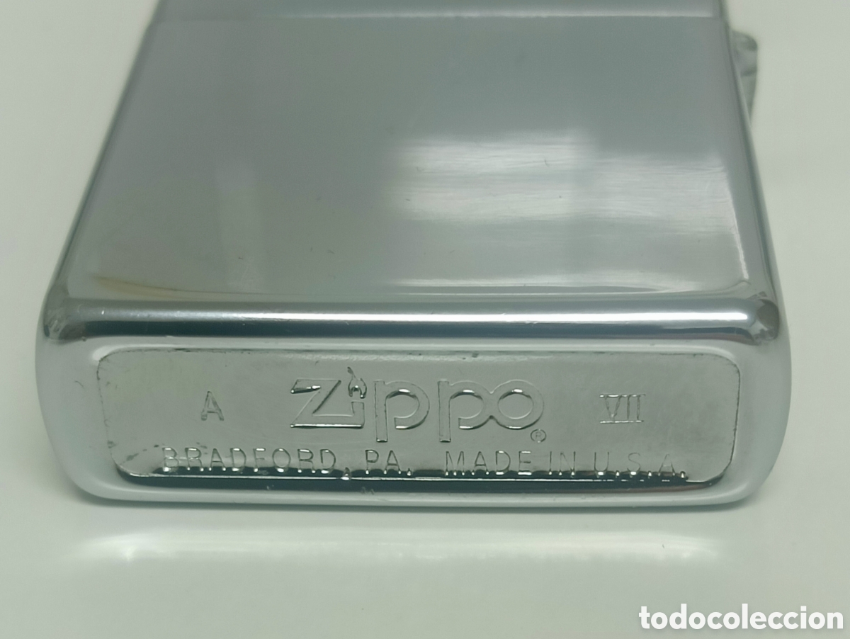 Coleccionismo: Zippo cl&aacute;sico cromado original - Foto 2