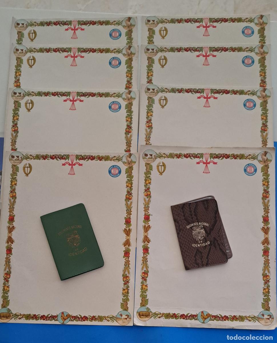 Coleccionismo: LOTE 8 DIPLOMAS EN BLANCO ( SIN USO ) DE LA OBRA SINDICAL DE FALANGE + 2 CARTERAS