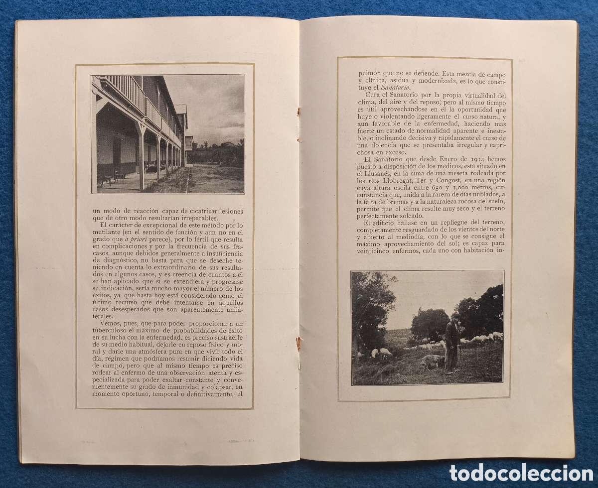 Coleccionismo: OLOST DE LLU&Ccedil;AN&Egrave;S SANATORI 1914 - Foto 9