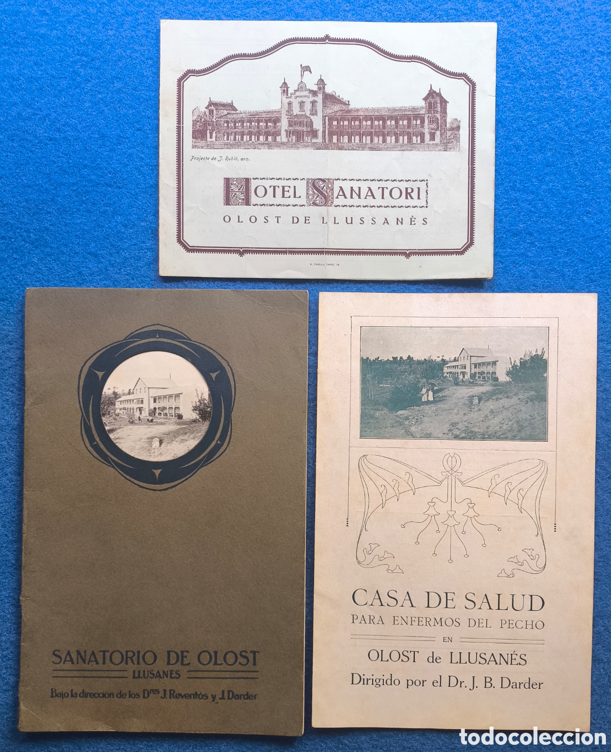 Coleccionismo: OLOST DE LLU&Ccedil;AN&Egrave;S SANATORI 1914 - Foto 1