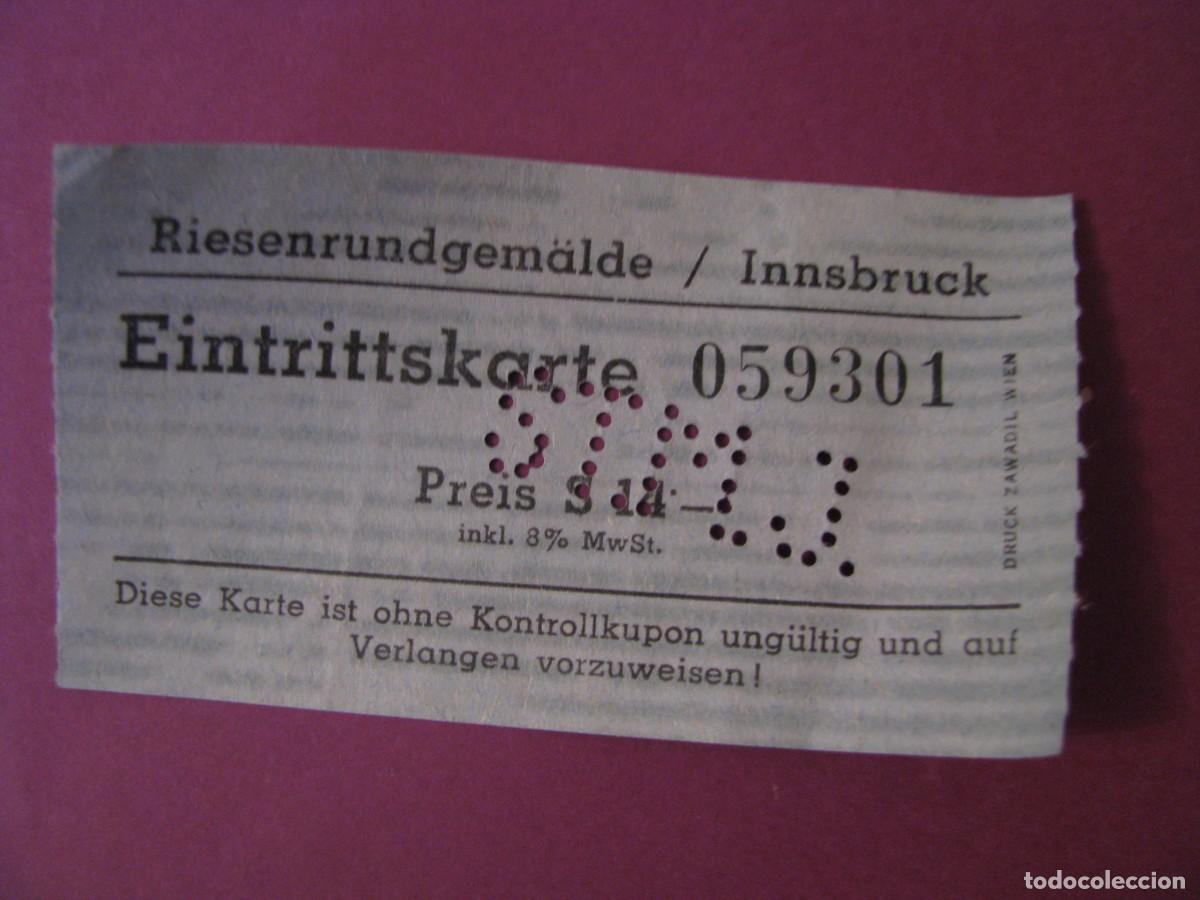 Coleccionismo: ENTRADA DE RIESENRUNDGEM&Auml;LDE INNSBRUCK 1980