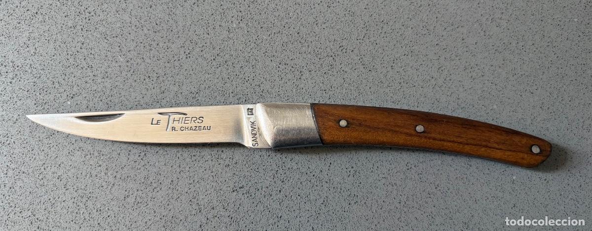 Coleccionismo: Navaja Le Thiers R. Chazeau original &ndash; Acero Sandvik &ndash; Madera de nogal &ndash; Francia