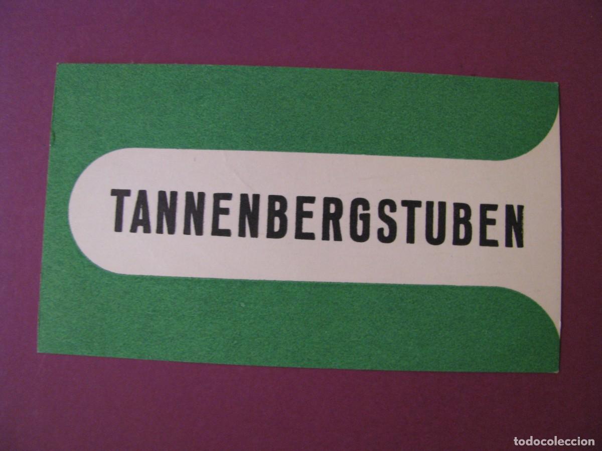 Coleccionismo: TARJETA DE TABERNA TANNENBERGSTUBEN. INNSBRUCK, AUSTRIA 1980