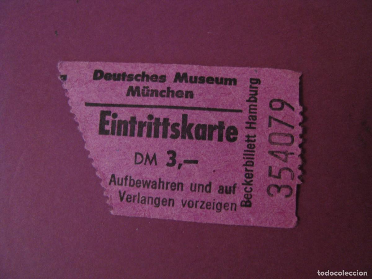 Coleccionismo: ENTRADA DE MUSEO DEUTSCHES MUSEUM, MUNCHEN. 1980