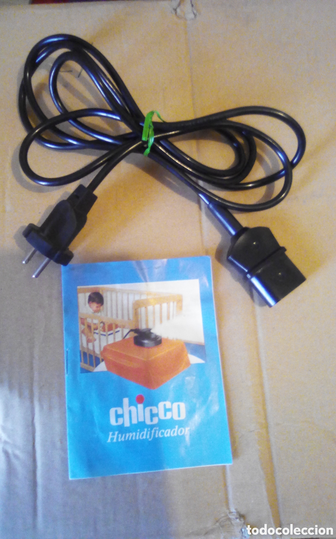 Coleccionismo: Manual y cable conexi&oacute;n. Humidificador Chicco. A&ntilde;o 1983.