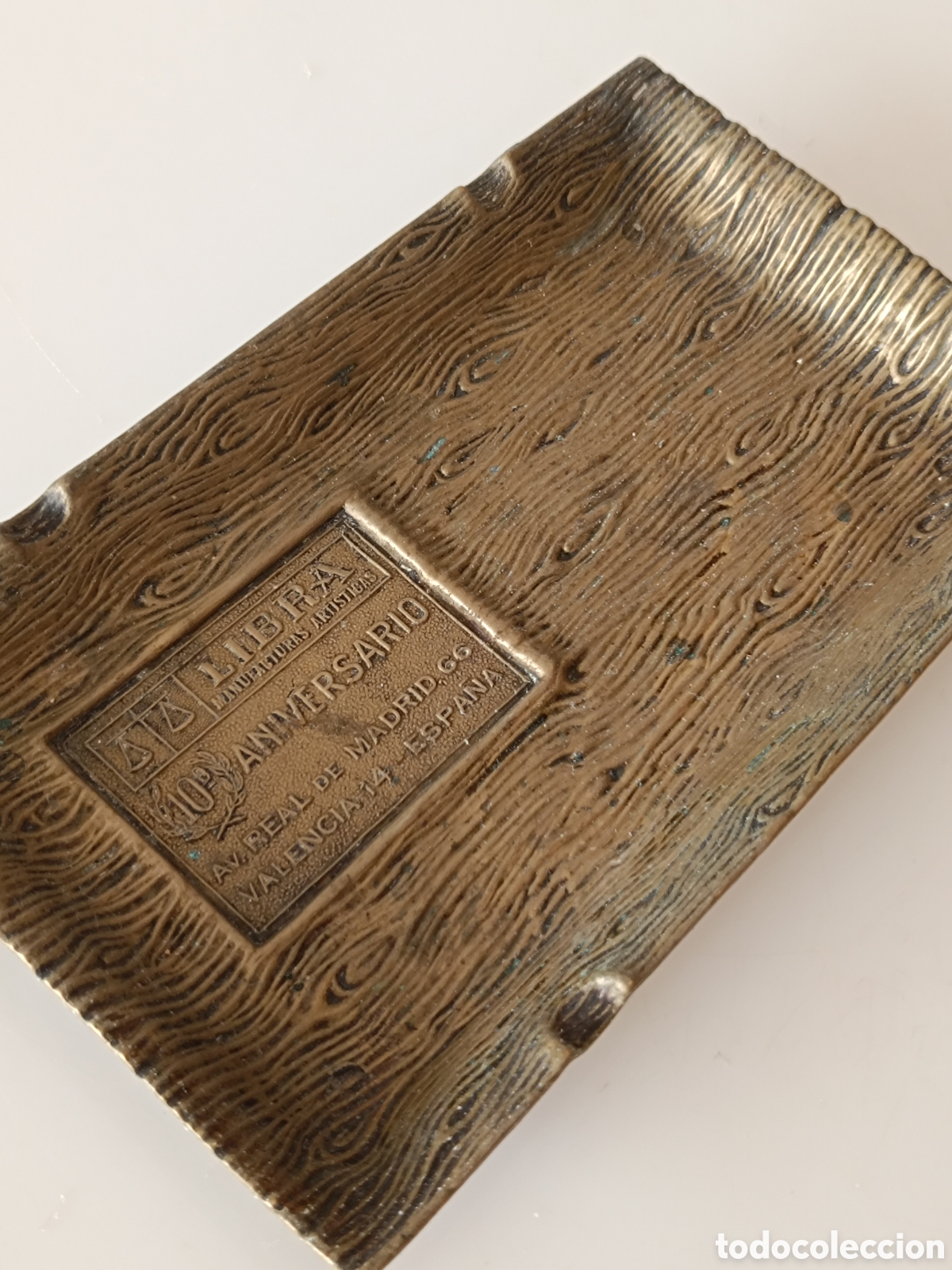 Coleccionismo: Cenicero bronce libra manufacturas artisticas