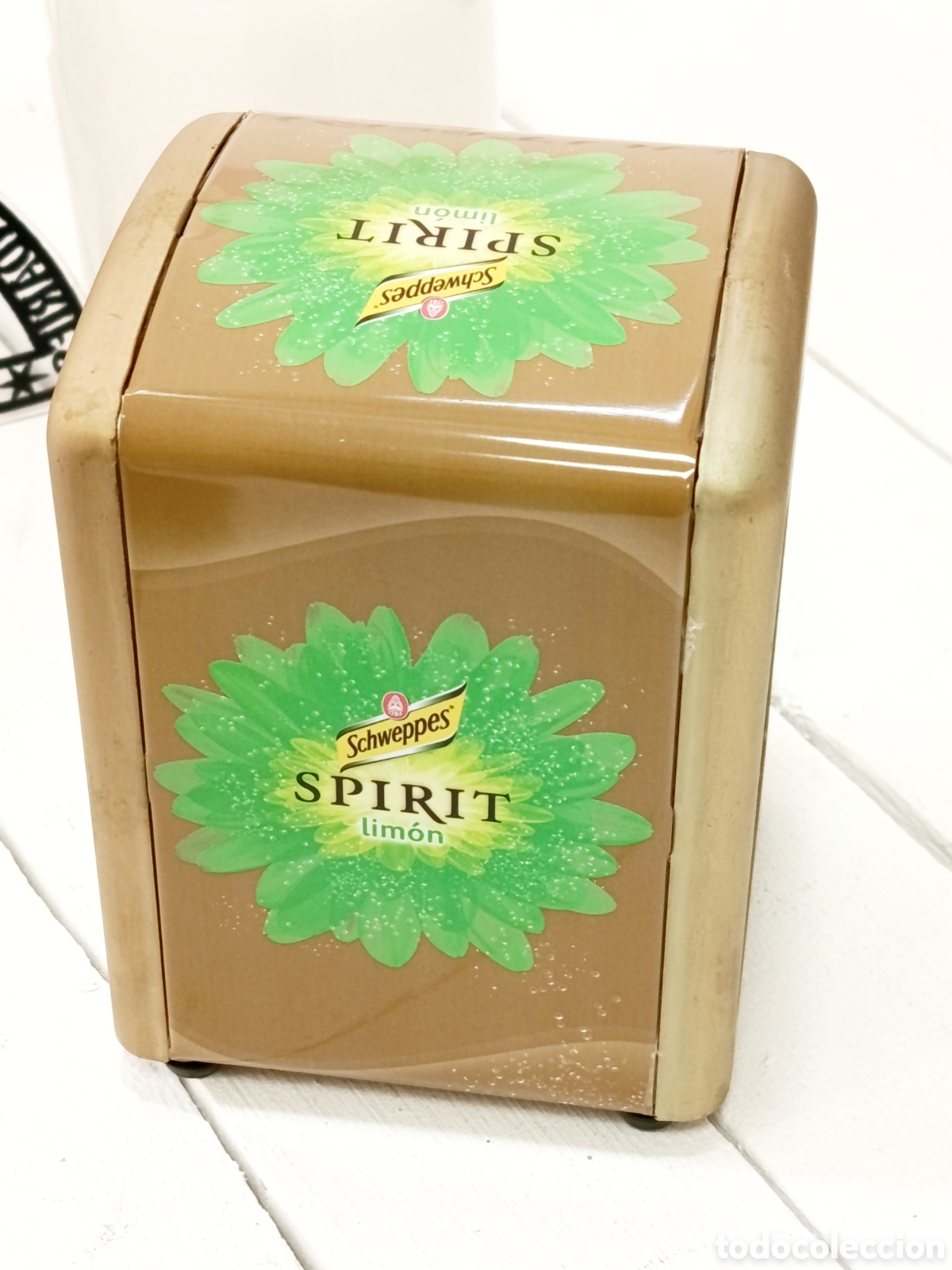Coleccionismo: Servilletero schweppes Spirit lim&oacute;n, a&ntilde;o 2007, nuevo